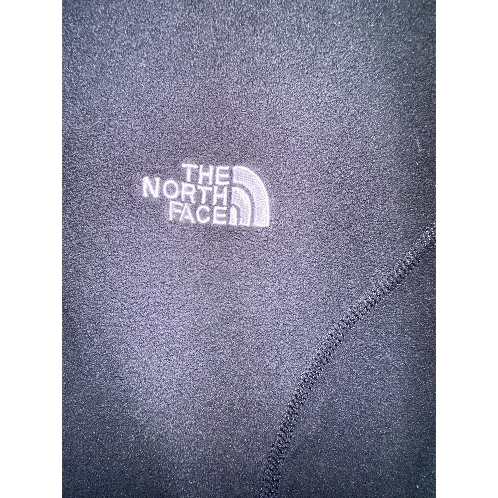 The North Face TKA 100 1/4 Zip Up Fleece Jacket Size Black Women M - Picture 3 of 9